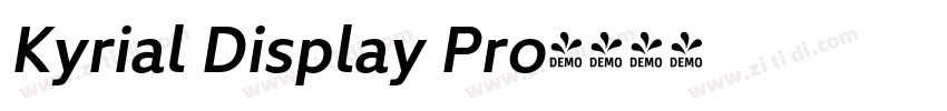 Kyrial Display Pro字体转换